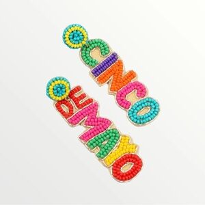 Cinco De Mayo Beaded Earrings